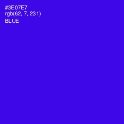 #3E07E7 - Blue Color Image