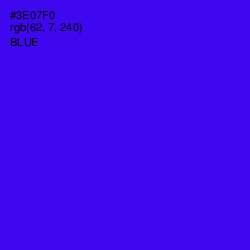 #3E07F0 - Blue Color Image