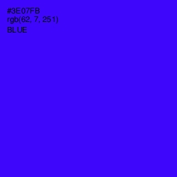 #3E07FB - Blue Color Image