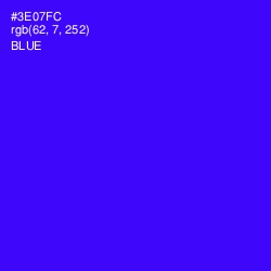 #3E07FC - Blue Color Image