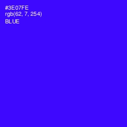 #3E07FE - Blue Color Image