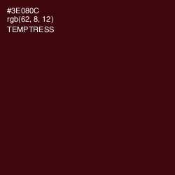 #3E080C - Temptress Color Image