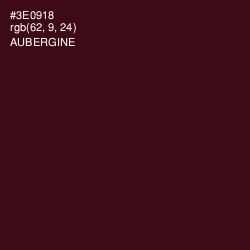 #3E0918 - Aubergine Color Image