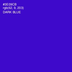 #3E09CB - Dark Blue Color Image