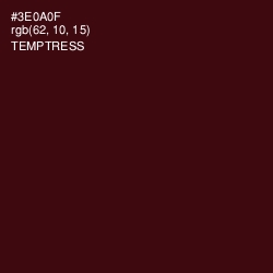 #3E0A0F - Temptress Color Image