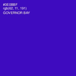 #3E0BBF - Governor Bay Color Image