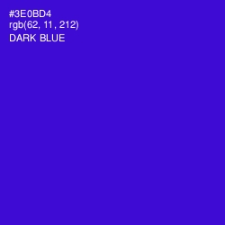 #3E0BD4 - Dark Blue Color Image