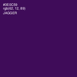 #3E0C59 - Jagger Color Image