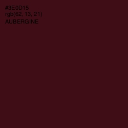 #3E0D15 - Aubergine Color Image