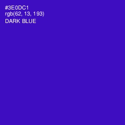 #3E0DC1 - Dark Blue Color Image