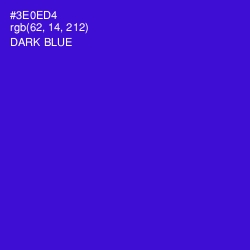 #3E0ED4 - Dark Blue Color Image