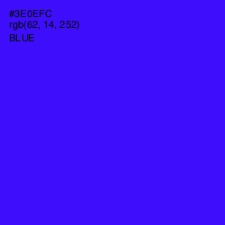 #3E0EFC - Blue Color Image