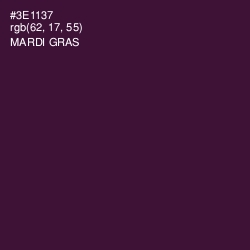 #3E1137 - Mardi Gras Color Image