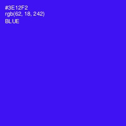 #3E12F2 - Blue Color Image