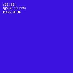 #3E13E1 - Dark Blue Color Image