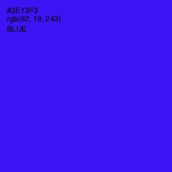 #3E13F3 - Blue Color Image