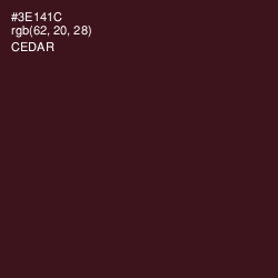 #3E141C - Cedar Color Image