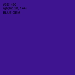 #3E1490 - Blue Gem Color Image