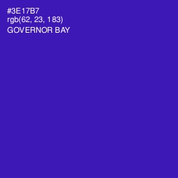 #3E17B7 - Governor Bay Color Image