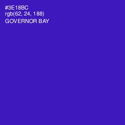 #3E18BC - Governor Bay Color Image