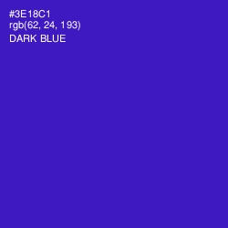 #3E18C1 - Dark Blue Color Image