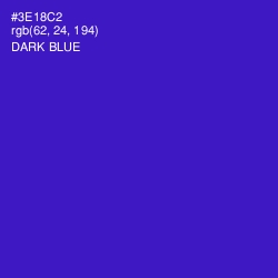 #3E18C2 - Dark Blue Color Image