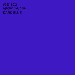 #3E18C2 - Dark Blue Color Image