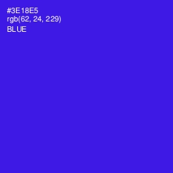 #3E18E5 - Blue Color Image