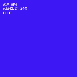 #3E18F4 - Blue Color Image