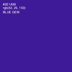 #3E1A99 - Blue Gem Color Image