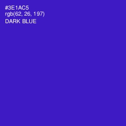 #3E1AC5 - Dark Blue Color Image