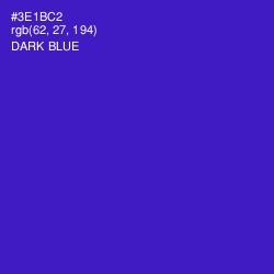 #3E1BC2 - Dark Blue Color Image