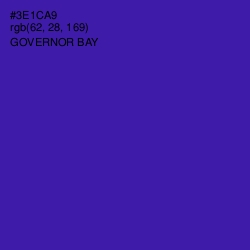 #3E1CA9 - Governor Bay Color Image