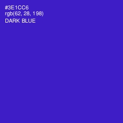 #3E1CC6 - Dark Blue Color Image