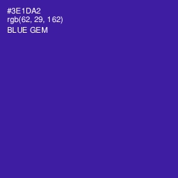 #3E1DA2 - Blue Gem Color Image