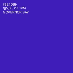 #3E1DB9 - Governor Bay Color Image