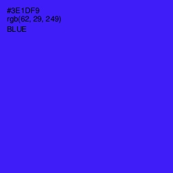 #3E1DF9 - Blue Color Image