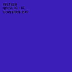 #3E1EBB - Governor Bay Color Image