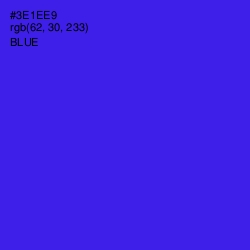 #3E1EE9 - Blue Color Image