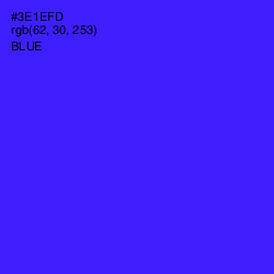 #3E1EFD - Blue Color Image