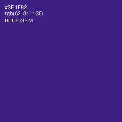 #3E1F82 - Blue Gem Color Image