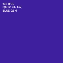 #3E1F9D - Blue Gem Color Image