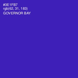 #3E1FB7 - Governor Bay Color Image