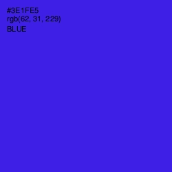 #3E1FE5 - Blue Color Image