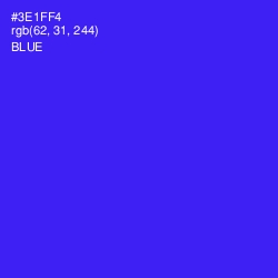 #3E1FF4 - Blue Color Image