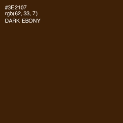 #3E2107 - Dark Ebony Color Image