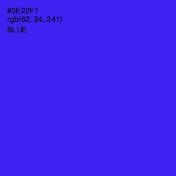 #3E22F1 - Blue Color Image