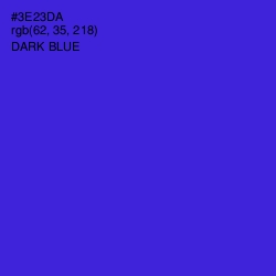 #3E23DA - Dark Blue Color Image