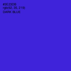 #3E23DB - Dark Blue Color Image