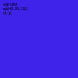 #3E23E8 - Blue Color Image